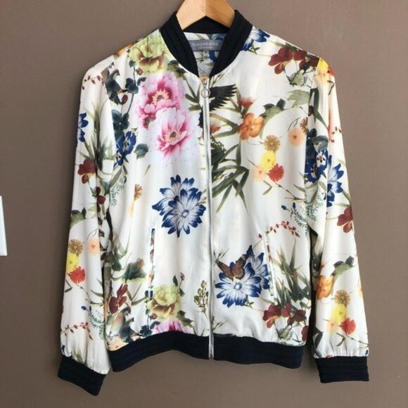Bagatelle Collection‎ Floral Bomber Jacket Small - Picture 3 of 7